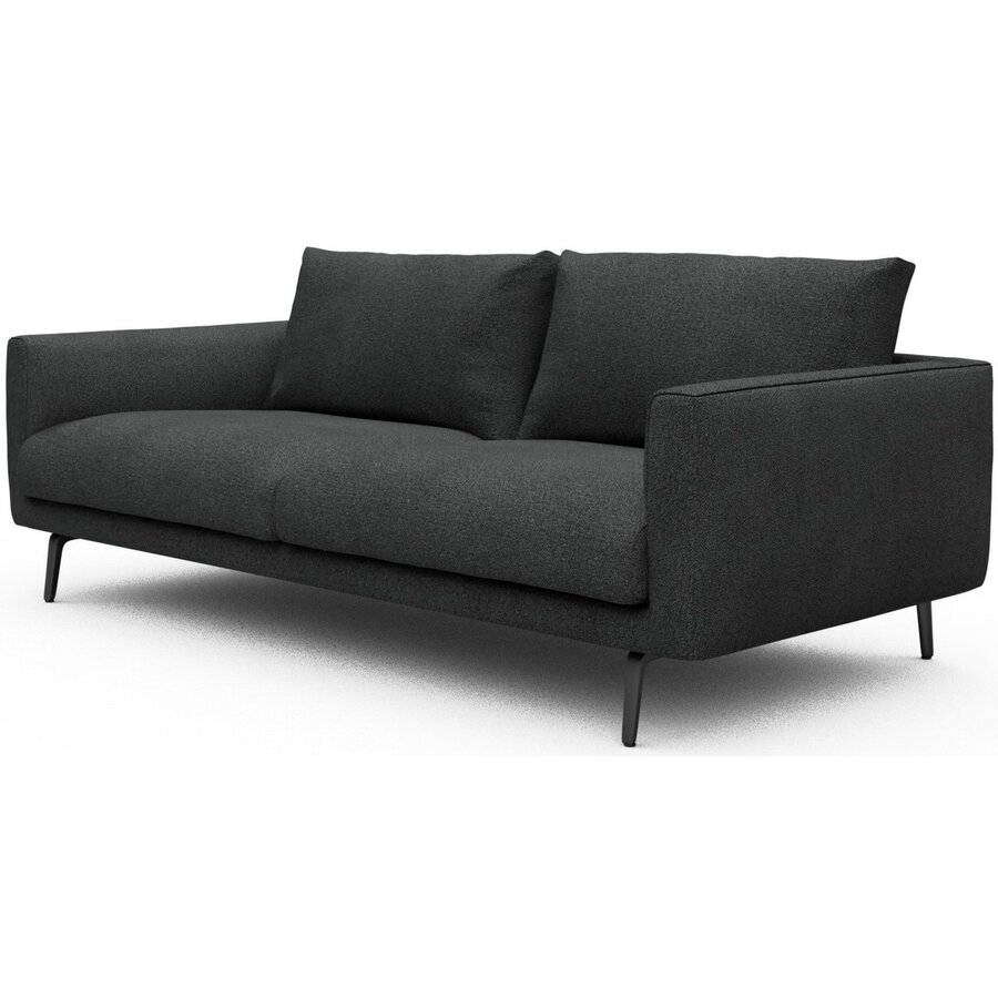Dalsen 3-zits Bank Houtskool Zwart Bouclé Dalsen 3-zits Bank Houtskool Zwart Bouclé