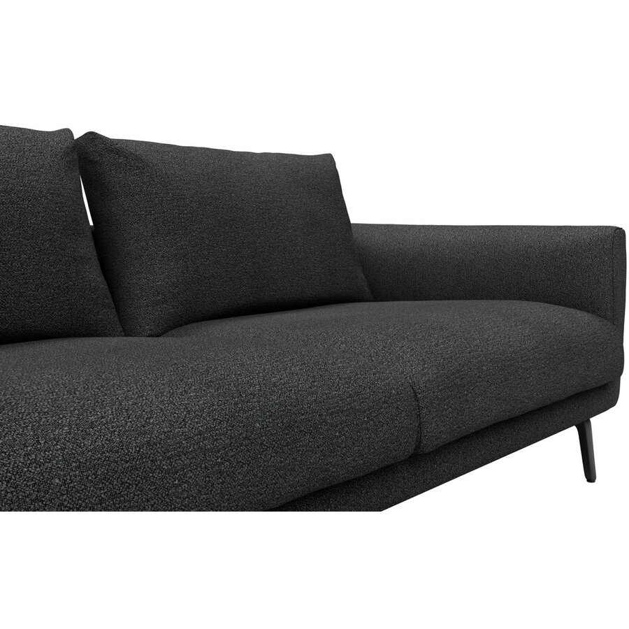 Dalsen 3-zits Bank Houtskool Zwart Bouclé Dalsen 3-zits Bank Houtskool Zwart Bouclé