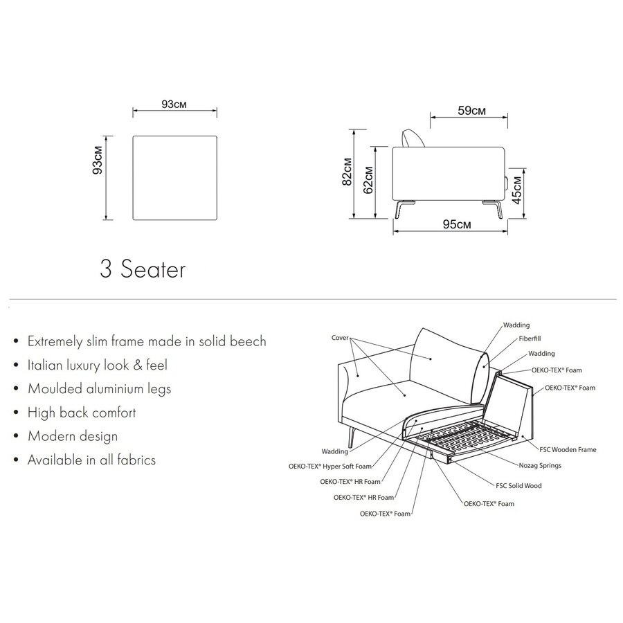 Dalsen Ottoman Grijs Bouclé Dalsen Ottoman Grijs Bouclé