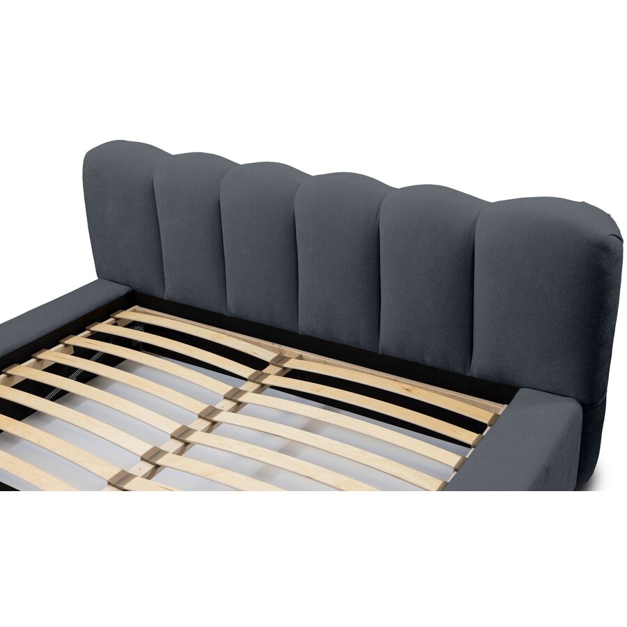 Dallas 180 x 200 cm Gestoffeerd Bed Donkerblauw Dallas 180 x 200 cm Gestoffeerd Bed Donkerblauw