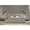 Dallas 160 x 200 cm Gestoffeerd Bed Taupe