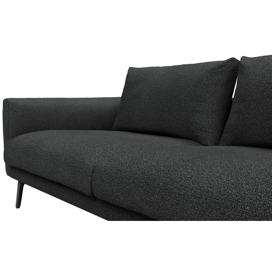 Dalsen 2,5-Zits + Chaise Lounge Houtskool Zwart Bouclé Dalsen 2,5-Zits + Chaise Lounge Houtskool Zwart Bouclé