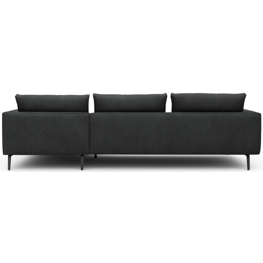 Dalsen 2,5-Zits + Chaise Lounge Houtskool Zwart Bouclé Dalsen 2,5-Zits + Chaise Lounge Houtskool Zwart Bouclé