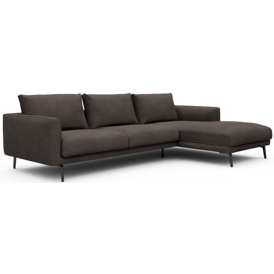 Dalsen 2,5-Zits + Chaise Lounge Taupe Bouclé Dalsen 2,5-Zits + Chaise Lounge Taupe Bouclé