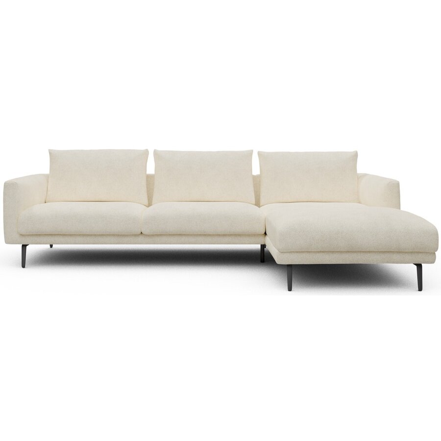 Dalsen 2,5-Zits + Chaise Lounge Gebroken Wit Bouclé Dalsen 2,5-Zits + Chaise Lounge Gebroken Wit Bouclé