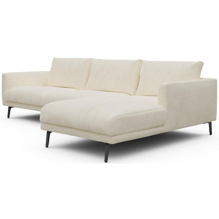 Dalsen 2,5-Zits + Chaise Lounge Gebroken Wit Bouclé Dalsen 2,5-Zits + Chaise Lounge Gebroken Wit Bouclé