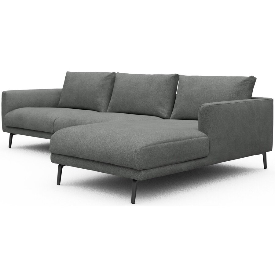 Dalsen 2,5-Zits + Chaise Lounge Grijs  Bouclé