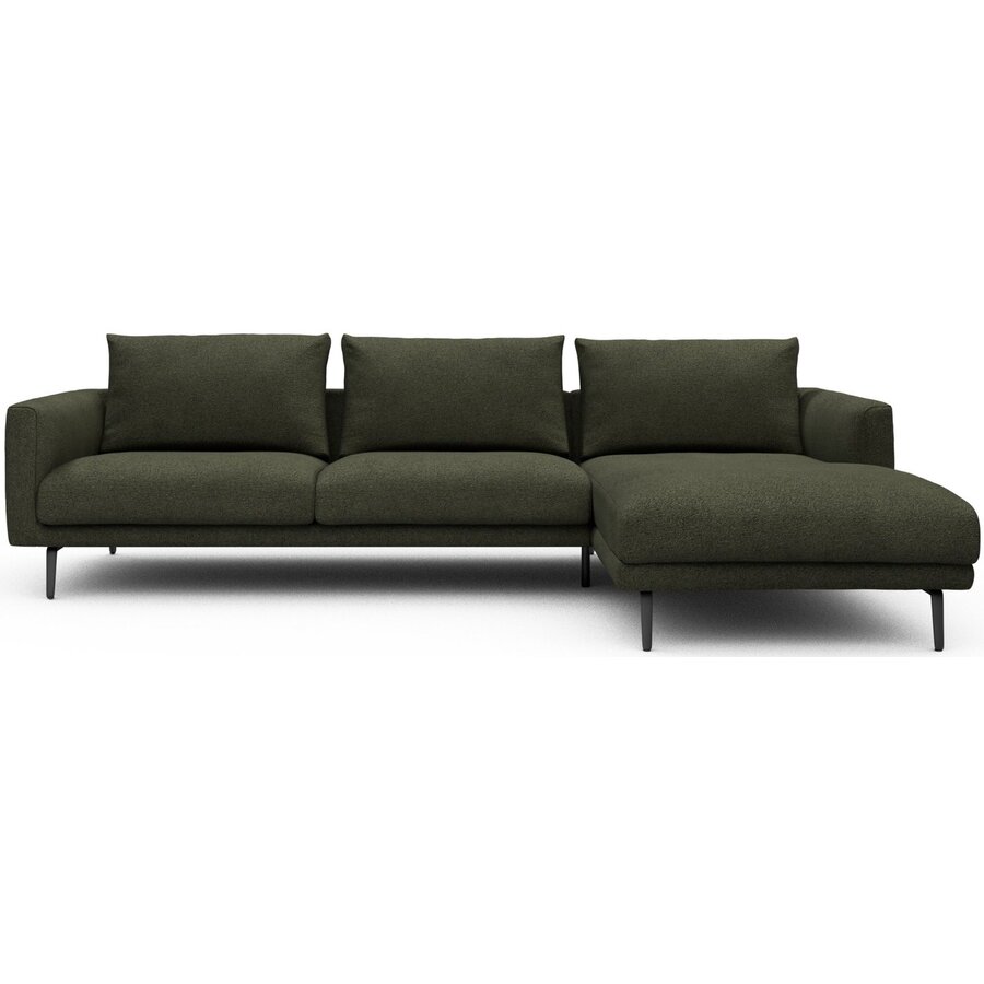 Dalsen 2,5-Zits + Chaise Lounge Bosgroen Bouclé Dalsen 2,5-Zits + Chaise Lounge Bosgroen Bouclé