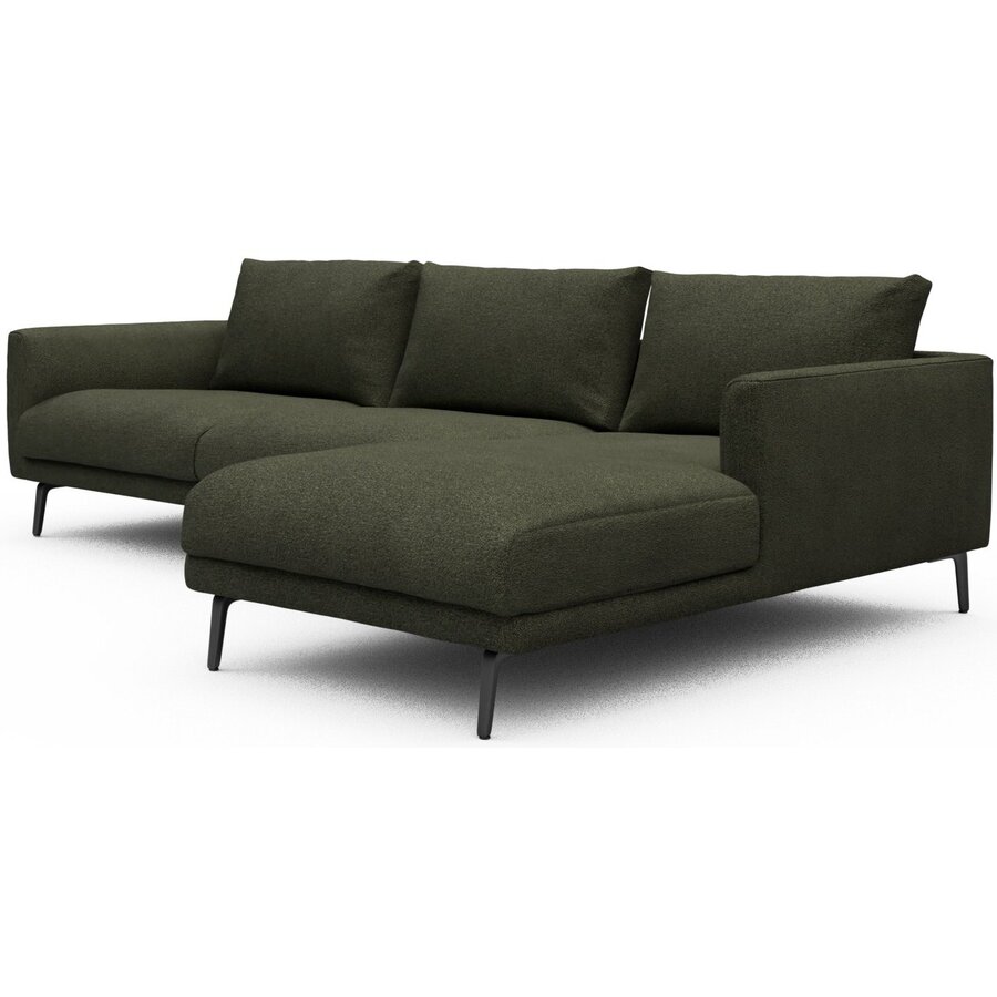 Dalsen 2,5-Zits + Chaise Lounge Bosgroen Bouclé Dalsen 2,5-Zits + Chaise Lounge Bosgroen Bouclé