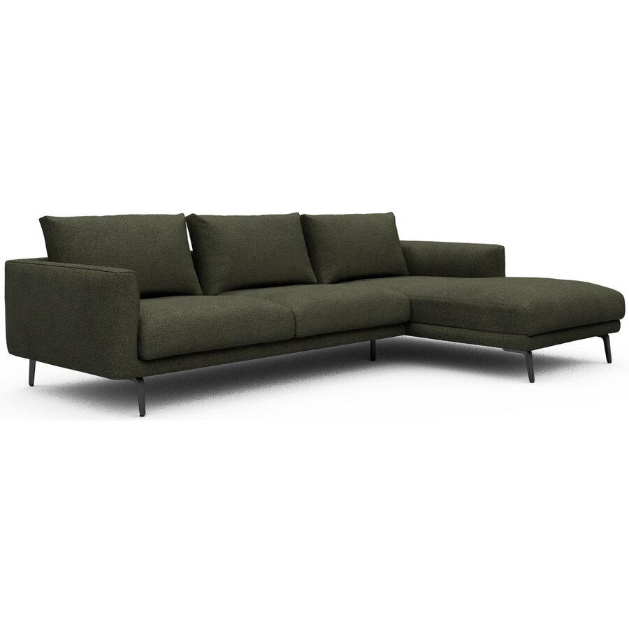Dalsen 2,5-Zits + Chaise Lounge Bosgroen Bouclé Dalsen 2,5-Zits + Chaise Lounge Bosgroen Bouclé