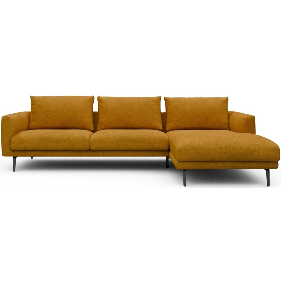 Dalsen 2,5-Zits + Chaise Lounge Oker Bouclé Dalsen 2,5-Zits + Chaise Lounge Oker Bouclé