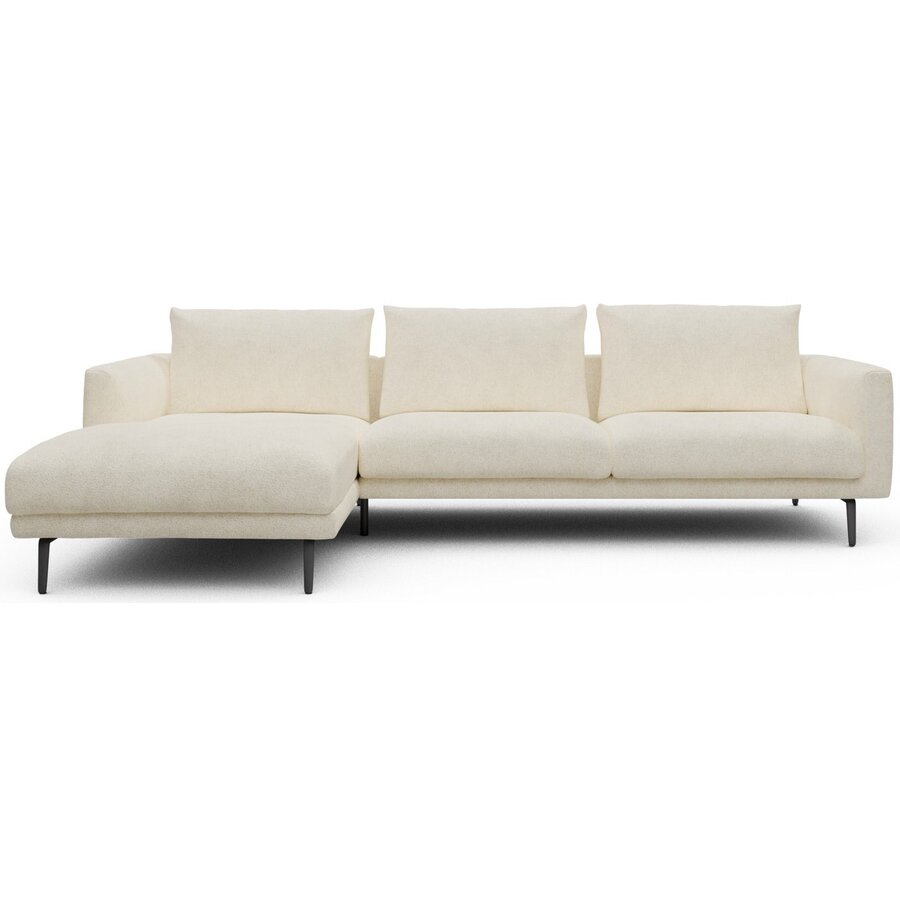 Dalsen Chaise Lounge + 2,5-Zits Gebroken Wit Bouclé Dalsen Chaise Lounge + 2,5-Zits Gebroken Wit Bouclé