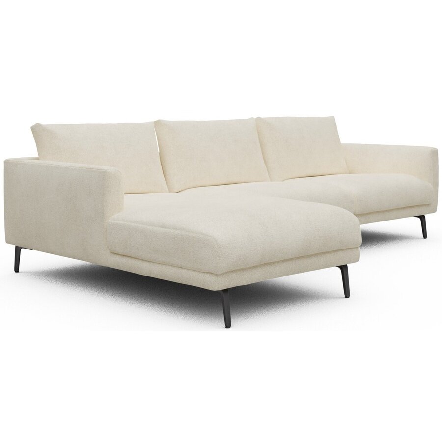 Dalsen Chaise Lounge + 2,5-Zits Gebroken Wit Bouclé Dalsen Chaise Lounge + 2,5-Zits Gebroken Wit Bouclé