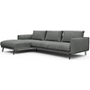 Dalsen Chaise Lounge + 2,5-Zits Grijs Bouclé