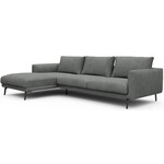 Kragelund Dalsen Chaise Lounge + 2,5-Zits Grijs Bouclé
