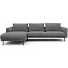 Dalsen Chaise Lounge + 2,5-Zits Grijs Bouclé