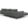 Dalsen Chaise Lounge + 2,5-Zits Grijs Bouclé