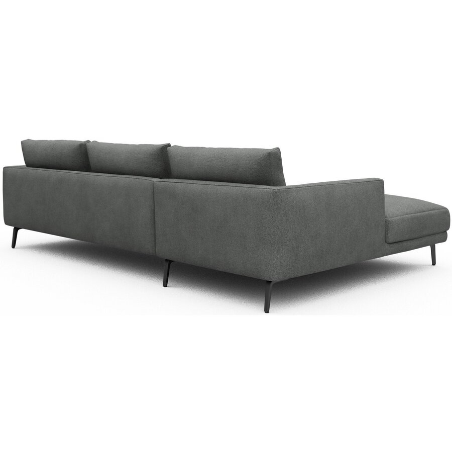 Dalsen Chaise Lounge + 2,5-Zits Grijs Bouclé