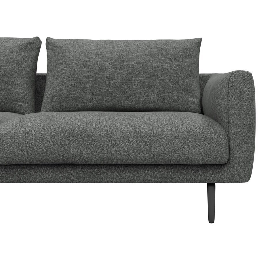Dalsen Chaise Lounge + 2,5-Zits Grijs Bouclé