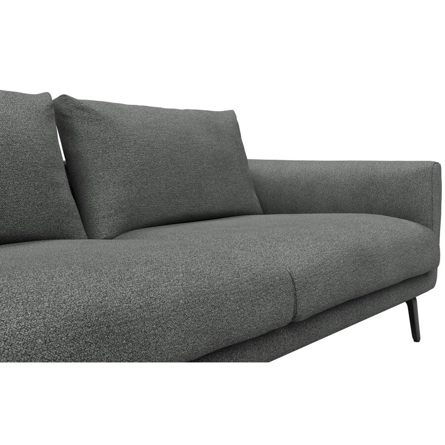 Dalsen Chaise Lounge + 2,5-Zits Grijs Bouclé