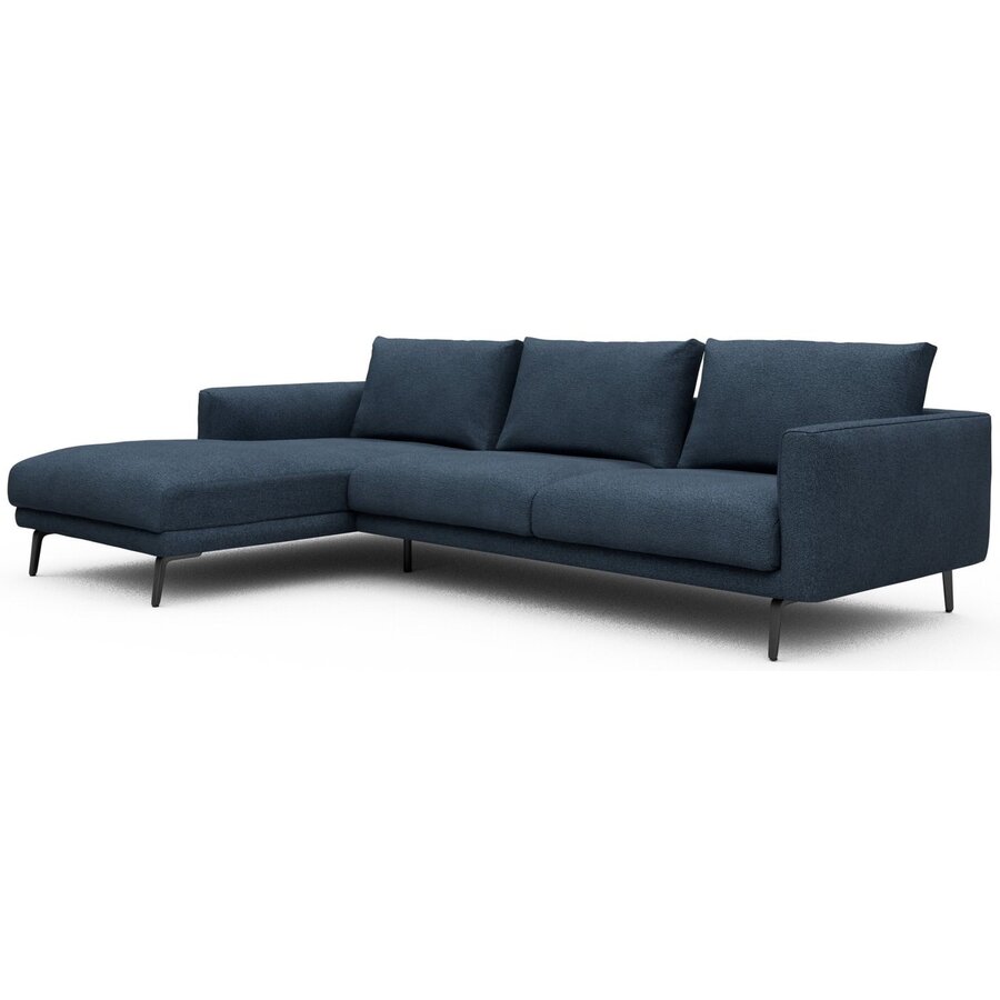 Dalsen Chaise Lounge + 2,5-Zits Blauw Bouclé Dalsen Chaise Lounge + 2,5-Zits Blauw Bouclé