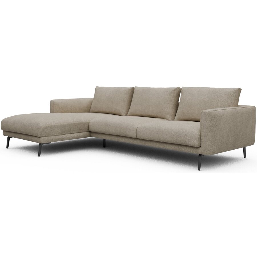 Dalsen Chaise Lounge + 2,5-Zits Beige Bouclé Dalsen Chaise Lounge + 2,5-Zits Beige Bouclé