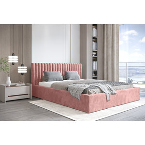 Trae Mobler Vegas 180 x 200 cm Gestoffeerd Bed Stoffig Roze
