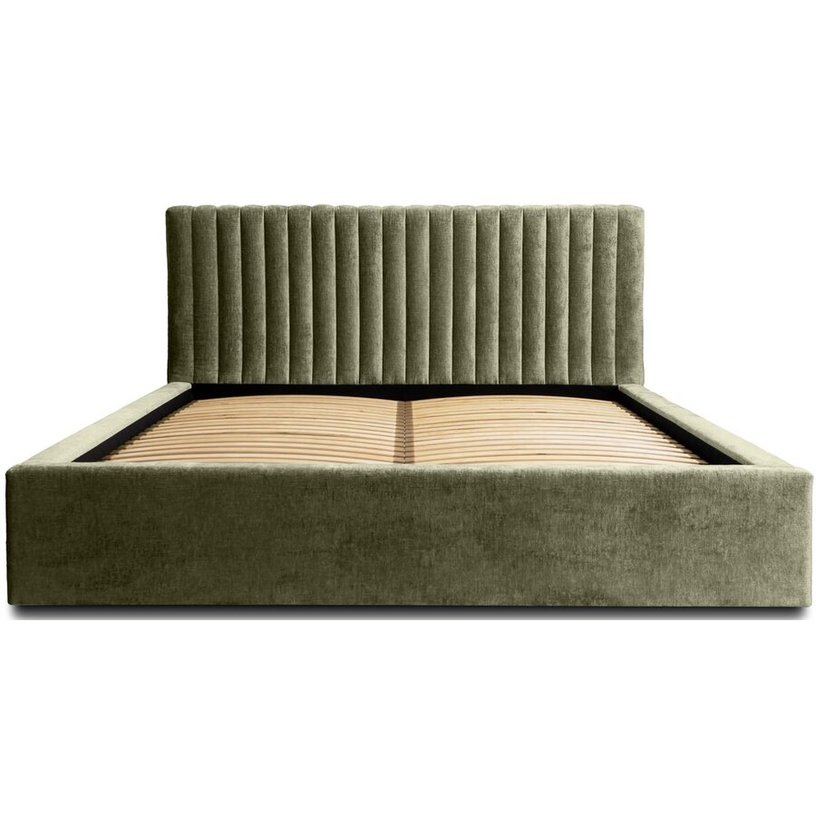 Vegas 160 x 200 cm Gestoffeerd Bed Olijfgroen Vegas 160 x 200 cm Gestoffeerd Bed Olijfgroen