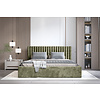 Vegas 140 x 200 cm Gestoffeerd Bed Olijfgroen