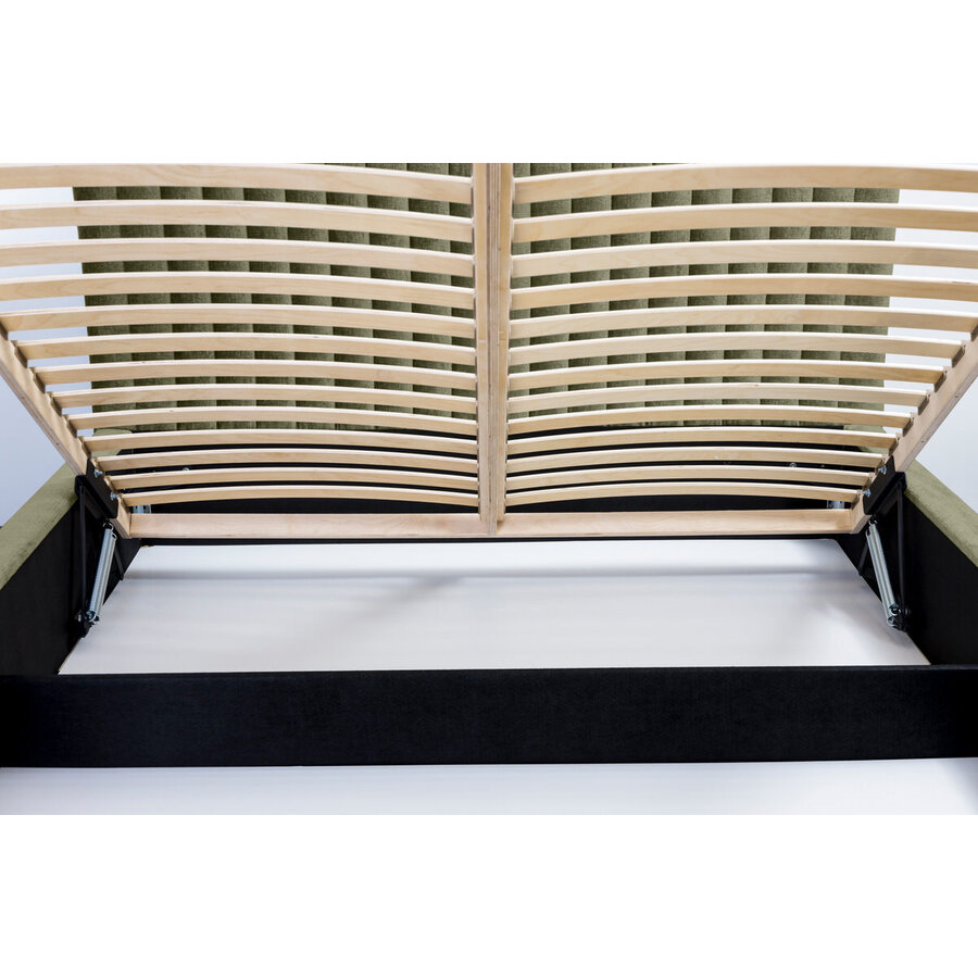 Vegas 160 x 200 cm Gestoffeerd Bed Olijfgroen Vegas 160 x 200 cm Gestoffeerd Bed Olijfgroen