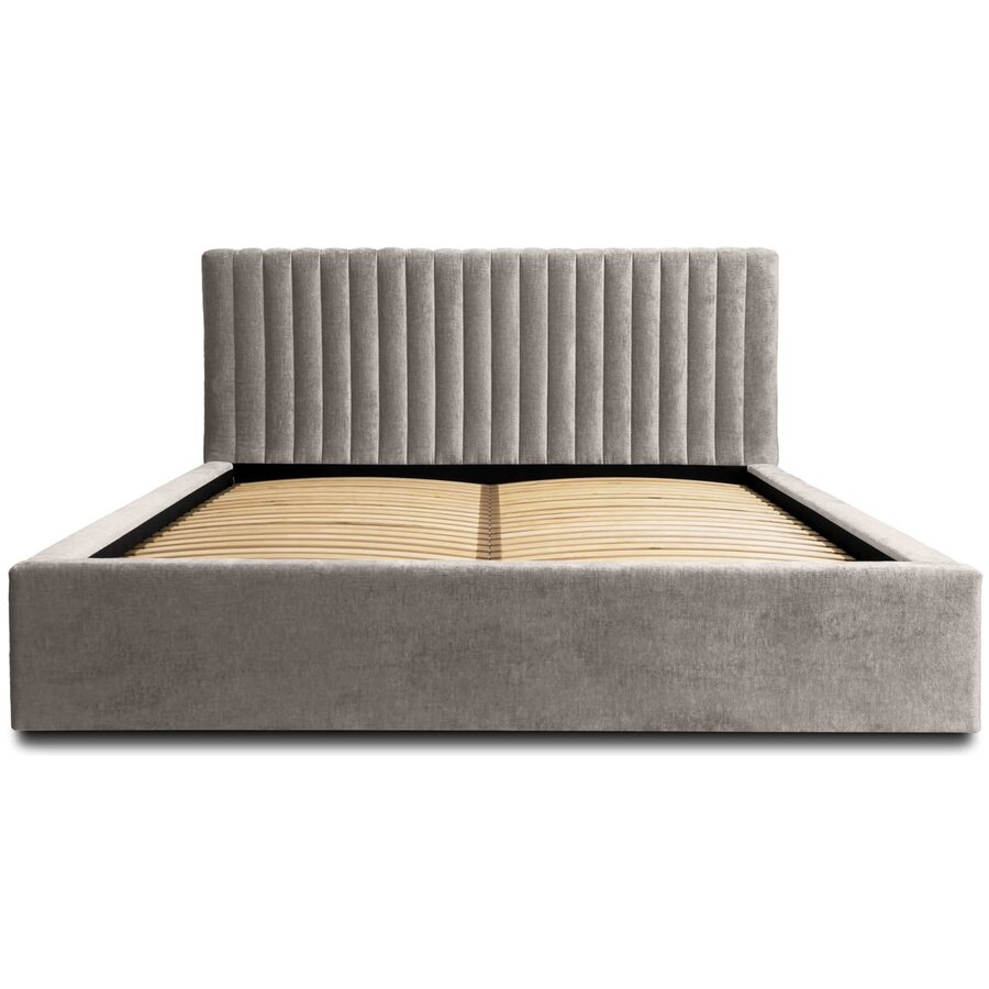 Vegas 140 x 200 cm Gestoffeerd Bed Grijs Vegas 140 x 200 cm Gestoffeerd Bed Grijs