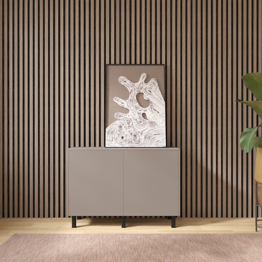 Turin Ayaya 123 cm Dressoir Taupe Turin Ayaya 123 cm Dressoir Taupe