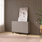 Artego Design Turin Ayaya 123 cm Dressoir Taupe Artego Design Turin Ayaya 123 cm Dressoir Taupe