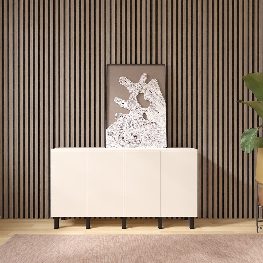 Turin Ayaya 160 cm Dressoir Magnolia Turin Ayaya 160 cm Dressoir Magnolia