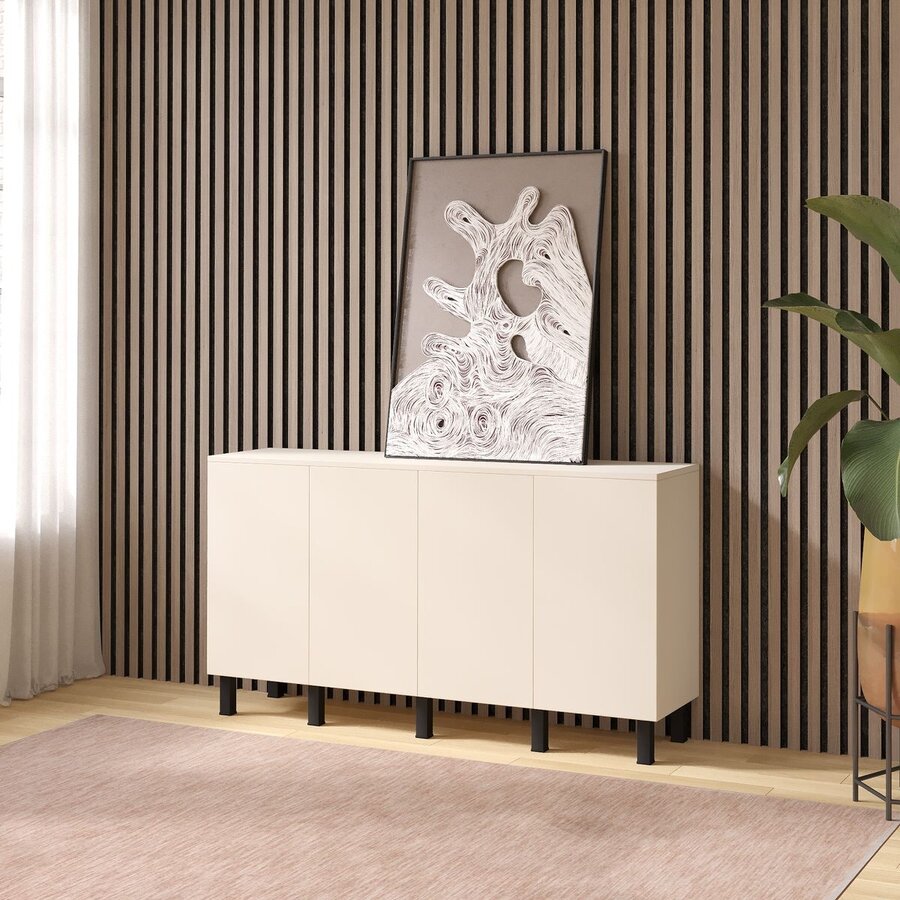 Turin Ayaya 160 cm Dressoir Magnolia Turin Ayaya 160 cm Dressoir Magnolia