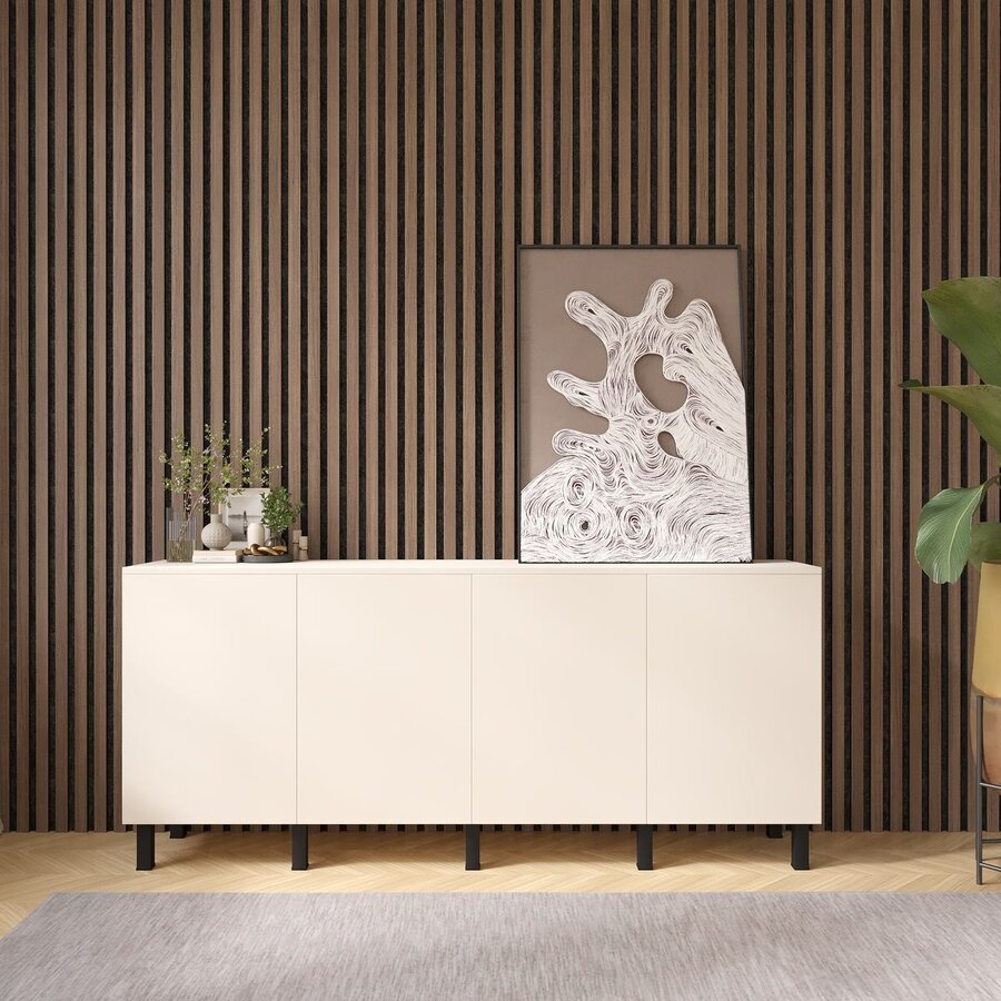 Turin Ayaya 200 cm Dressoir Magnolia Turin Ayaya 200 cm Dressoir Magnolia