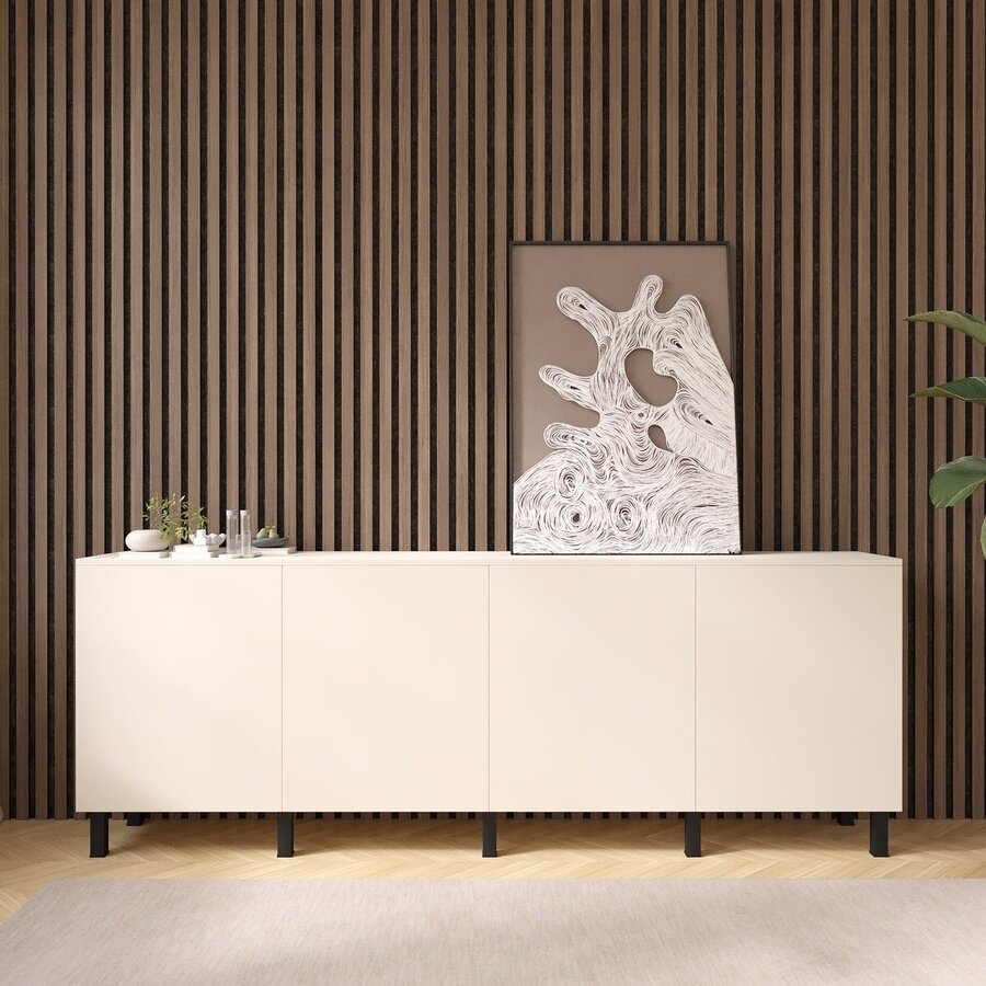 Turin Ayaya 240 cm Dressoir Magnolia Turin Ayaya 240 cm Dressoir Magnolia