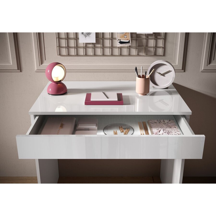 Smile Hoogglans Wit Bureautafel 78 cm Smile Hoogglans Wit Bureautafel 78 cm