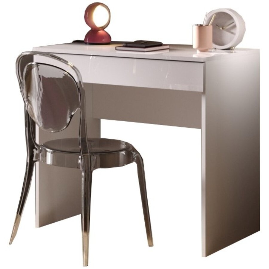 Smile Hoogglans Wit Bureautafel 78 cm Smile Hoogglans Wit Bureautafel 78 cm