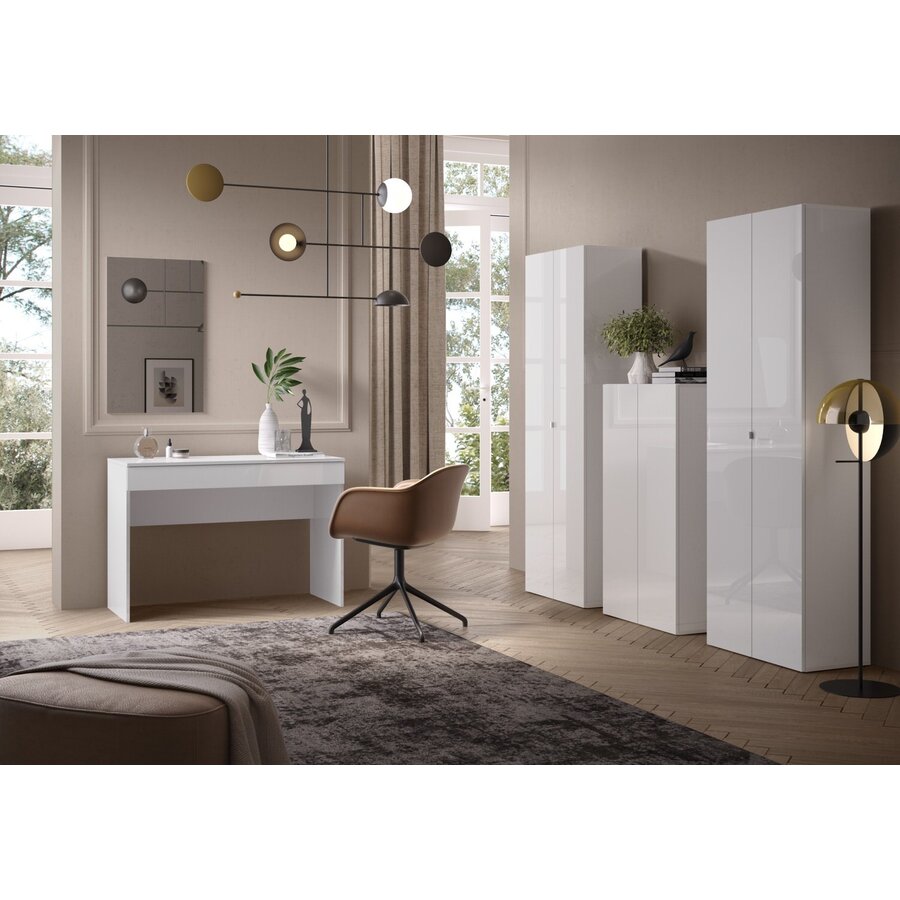 Smile Hoogglans Wit Bureautafel 110 cm Smile Hoogglans Wit Bureautafel 110 cm