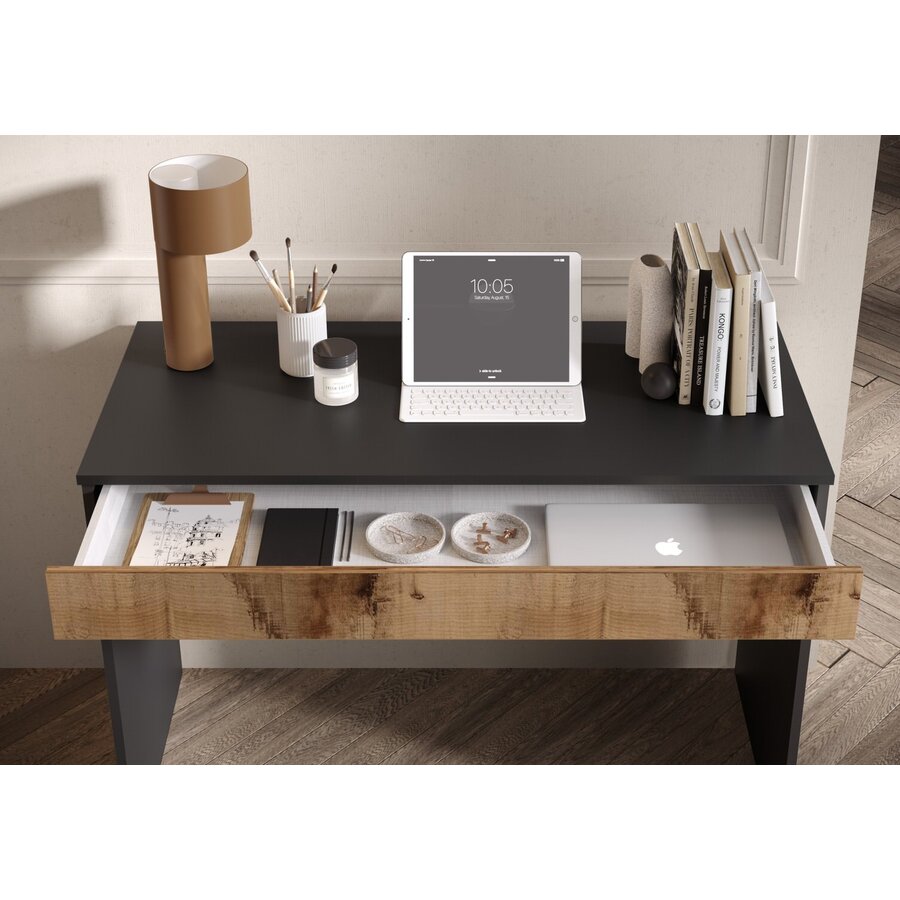 Smile Nero/Pero Bureautafel 110 cm Smile Nero/Pero Bureautafel 110 cm