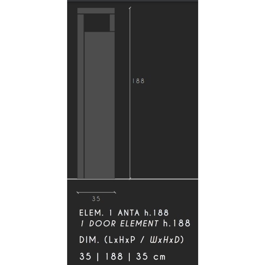 Hamburg HG Wit / Eiken Badkamerkast 1-Deur Hamburg HG Wit / Eiken Badkamerkast 1-Deur