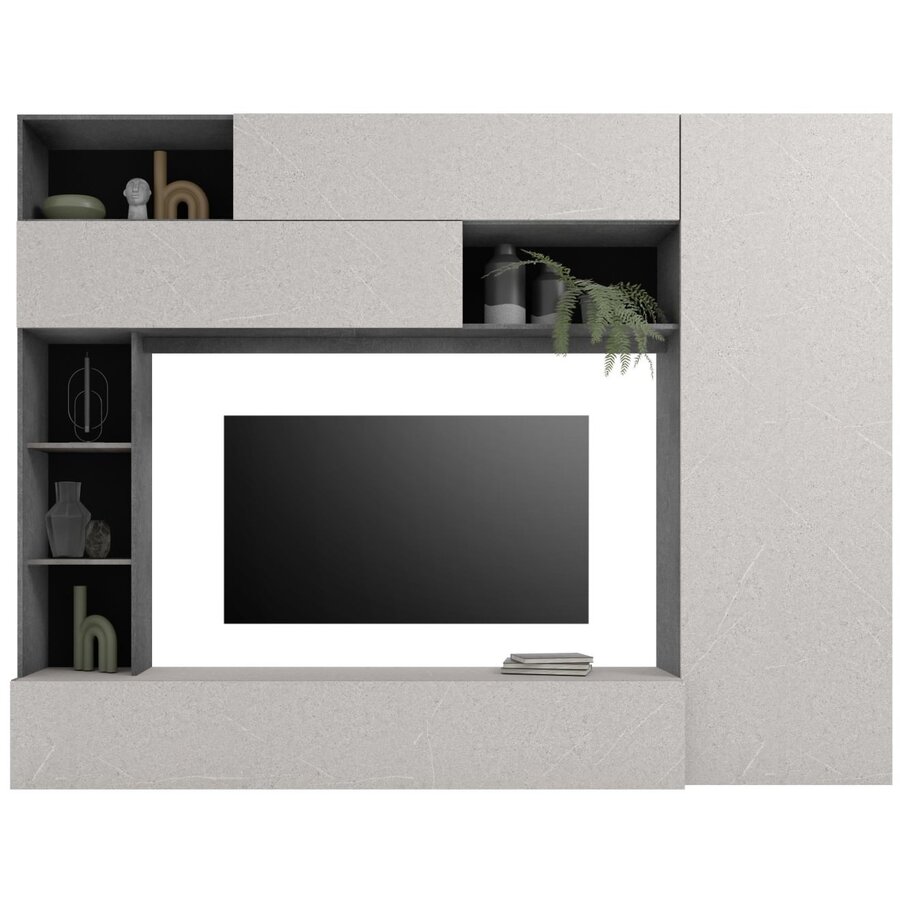 Pratiko 2.0 Ghisa / Pietra TV Meubel Houten Deur Pratiko 2.0 Ghisa / Pietra TV Meubel Houten Deur