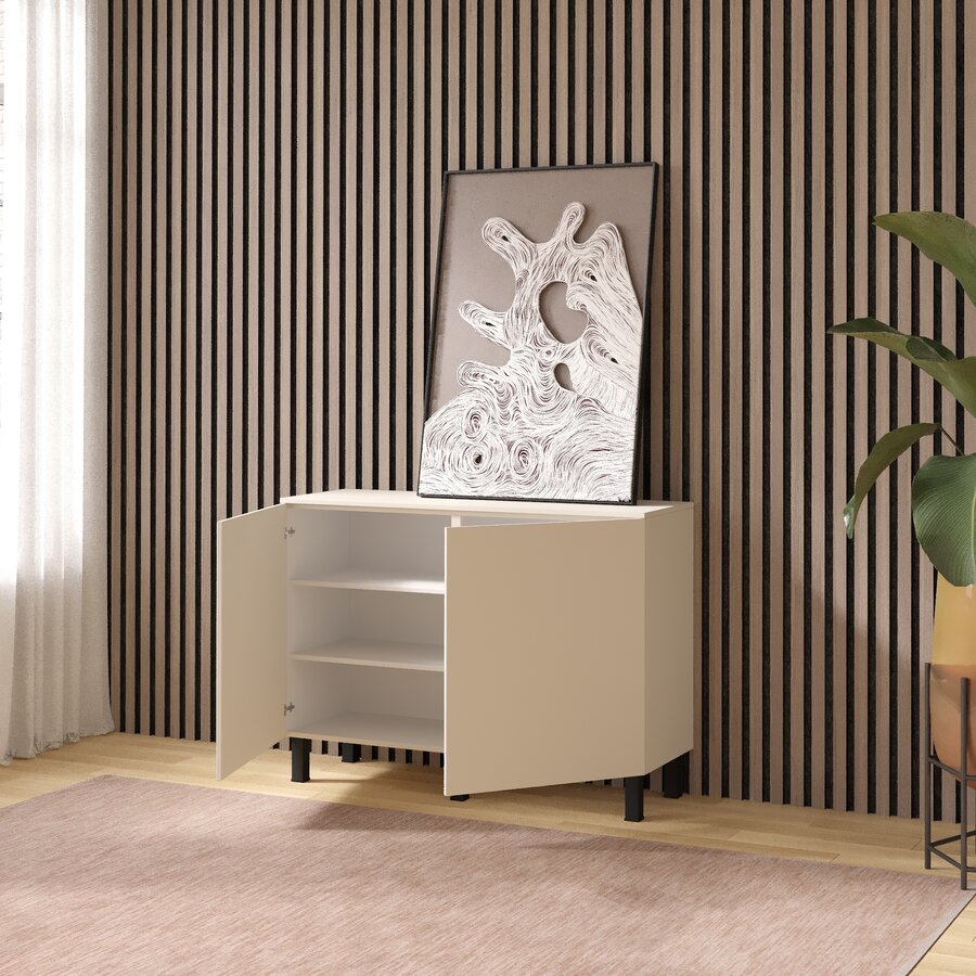 Turin Ayaya 120 cm Dressoir Magnolia Turin Ayaya 120 cm Dressoir Magnolia