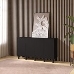 Artego Design Turin Ayaya 160 cm Dressoir Zwart Artego Design Turin Ayaya 160 cm Dressoir Zwart