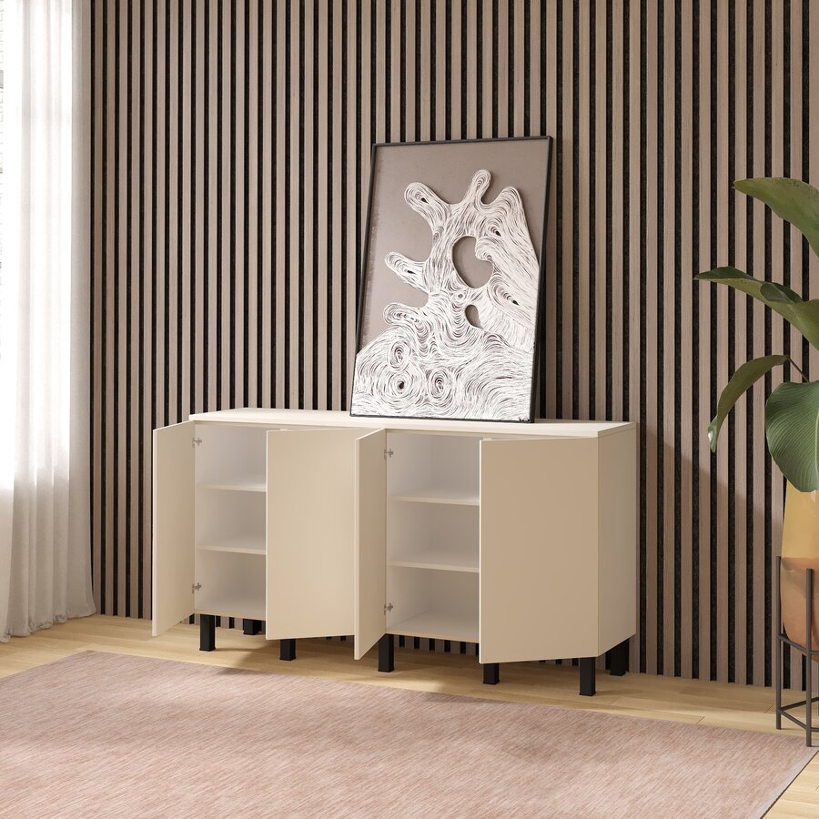 Turin Ayaya 180 cm Dressoir Magnolia Turin Ayaya 180 cm Dressoir Magnolia