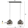 Bubble Hanglamp 2L Shaded XL