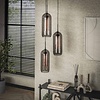 Tink Glas-Geperforeerd Staal Hanglamp 3L Getrapt