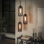 Davidi Design Tink Glas-Geperforeerd Staal Hanglamp 3L Getrapt Davidi Design Tink Glas-Geperforeerd Staal Hanglamp 3L Getrapt