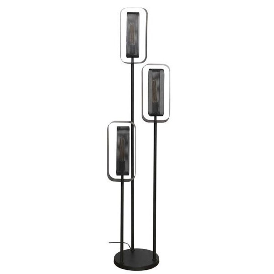 Mesh Rotate Vloerlamp 3L Artic Zwart